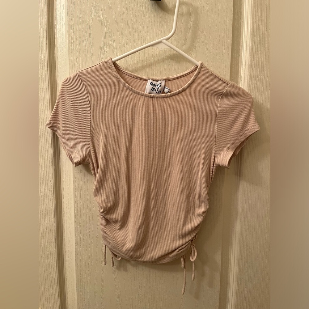 Princess Polly cinched side, tie crop top